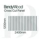 HALF ROUND 20 RAW - CROSS CUT  2440X1220 6.8MM