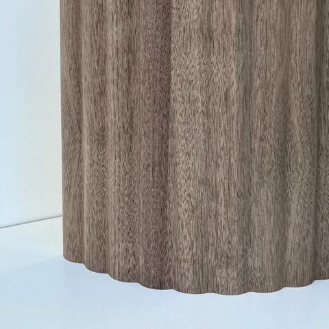 HALF ROUND 37 WALNUT - WALL PANEL  592X2700 8.0MM
