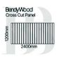SCALLOP 50 PRIMED - CROSS CUT  2440X1220 9.4MM
