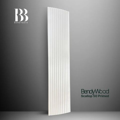 SCALLOP 50 PRIMED - WALL PANEL  610X2700 9.4MM