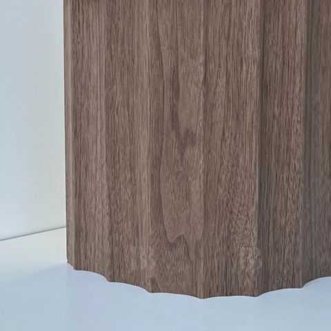SCALLOP 50 BLACK WALNUT - WALL PANEL  610X2700 9.4MM