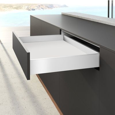 HET AVANTECH YOU DRAWER SIDE PROFILE SET 101H X 550MM - WHITE
