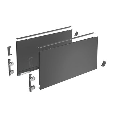 HET AVANTECH YOU DRAWER SIDE PROFILE SET 251H X 450MM - ANTHRACITE