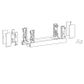 HET AVANTECH YOU INLAY DRAWER SIDE NL 550 WHITE 187MM LEFT AND RIGHT