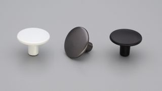 ROUND KNOB 37MM BLACK STRUCTURED