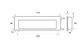 FLUSH INSERT HANDLE 160MM SATIN CHROME