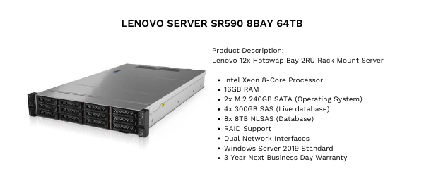 LENOVO-SERVER-SR590-12BAY-64TB