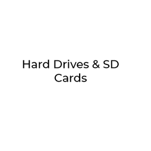 HARD DRIVES & SD CARDS