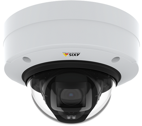 AXIS 01596-001 -  P3247-LVE is a day/night fixed dome with IK10 vandal-resistant outdoor casing