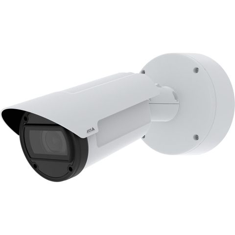 AXIS 03019-001 - 4/3? image sensor, robust outdoor, NEMA 4X, IP66, IP67 and IK10-rated 41 MP/ 8K resolution, day/night, fixed bullet camera with Deep Learning Processing Unit (DLPU). Support WDR, Lightfinder 2.0 and OptimizedIR, a power-efficient 850 n