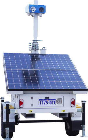 Spectur SPR-SC Trailer Max Power - Solar Trailer c/w 2 Solar Panels, 6M Mast & Enclosed Chassis