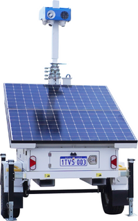 Spectur SPR-SC Trailer Max Power - Solar Trailer c/w 2 Solar Panels, 6M Mast & Enclosed Chassis