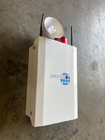 Spectur STA 240 X x1 (No Camera) Mains powered system, Rugged corrosion proof powder coated aluminium enclosure, speaker, visible light and Lithium backup battery, No camera