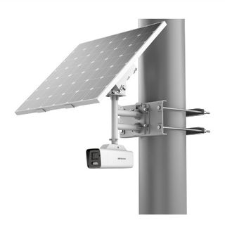 HIKVISION 8MP ColorVu Solar Powered Bullet, 2.8mm, 4G, 30m White Light, 80W Solar Panel, 30Ah Lithium Battery Included (6A87)