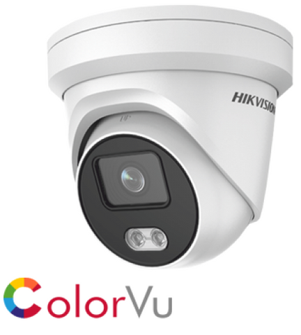 HIKVISION COLORVU TURRET, 4MP, WHITE LIGHT, ACUSENSE, MIC, 2.8MM (2347) **ORDER ON DEMAND ONLY**