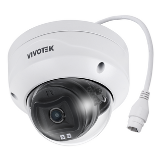 Vivotek 5MP Outdoor Fixed Dome, 5MP, 30fps, 3.6mm lens, IR 30m, WDR Pro,  Includes, Line Crossing, Intrusion and loitering detection, Vision object analytics (FD9383-HV(3.6MM))