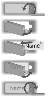 2N 9151906 FORCE BUTTON NAMETAG,5X   (01656-001)