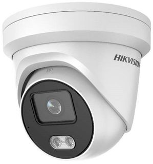 HIKVISION 6MP AcuSense Turret, IP67, IR, Built-in Mic, Speaker, Strobe Light, 4mm (2366)