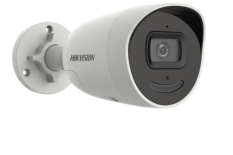 HIKVISION 6MP ACUSENSE MINI BULLET, 30M IR, BUILT-IN MIC, STROBE LIGHT, 2.8MM (2066)