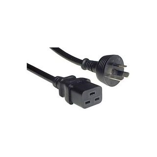 Connection cable for F-MBP16 to a 10 Amp UPS (1kVA to 2kVA) IEC Mains Cord - Female IEC C19 to Male AUS 10 Amp (2m).