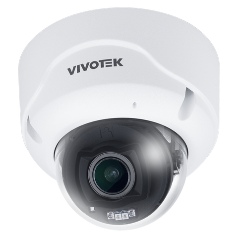 Vivotek V Series Outdoor Varifocal Dome, 8MP, 30fps, 4.3 - 9.8mm, P-Iris,  IR, 2 Way Audio, TPM 2.0, IP66, IK 10, Nema 4X Includes VCA And Attribute Search (FD9399-EHTV)