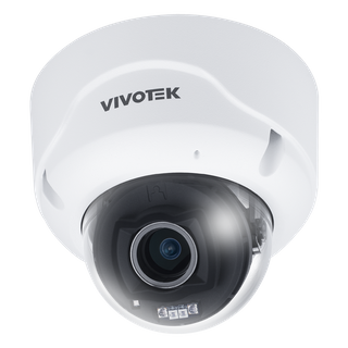 Vivotek V Series Outdoor Varifocal Dome, 5MP, 30fps, 2.8 - 12mm lens, P-Iris, IR, 2 Way Audio, TPM 2.0, IP66, IK 10, Nema 4X, Includes VCA And Attribute Search (FD9389-EHTV)