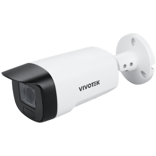 Vivotek V Series Outdoor Fixed Bullet, 5MP, 30fps, 2.8mm lens, IR, 2 Way Audio, TPM 2.0, IP66, IP67, IK 10,  Includes VCA And Attribute Search (IB9389-EHV-V3)