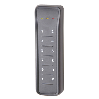 AXON Secure Mifare DesFire EV1/EV2 card reader with PIN, output and RTE input in slim design (ATS1181)