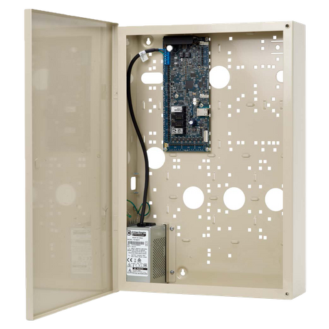 AXON 4 door controller, ATS protocol, OSDP, Aperio, Salto, up to 6 readers per door, 4 relays (expandable), 8 inputs (expandable), 65,000 users, in encl. + PSU (CDC4-AU)