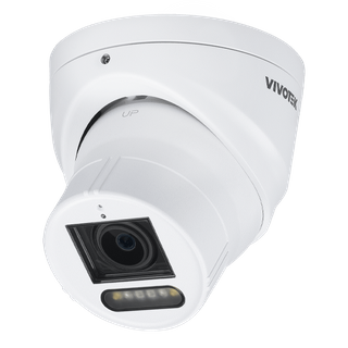 Vivotek C Series Varifocal Turret, 5MP, 30fps, 2.8 - 12mm Lens, IR, White LED, IP66, Includes Smart motion Detection, Intrusion, loitering, line crossing detection, Attribute search (IT9383-HTVW)