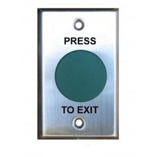 Push to Exit Button - Mushroom - Green - WEL2220