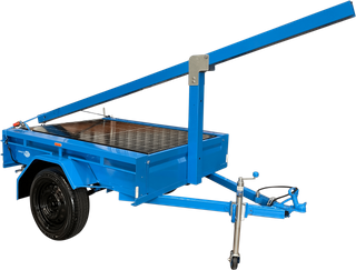 Spectur Light Trailer - 6x4 Trailer Including; Heavy duty single axle trailer, spare wheel, jockey wheel, front steadies, 440W solar panel, 100Ah Battery, Wheel lock, 60L tool box & Tilt Pole