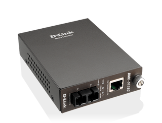 DLINK 100BaseTX to 100BaseFX Media Converter with SC Fibre Connector (Single Mode 1300nm) -  15km