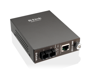DLINK 100BaseTX to 100BaseFX Media Converter with SC Fibre Connector (Single Mode 1300nm) -  15km