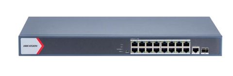 HIKVISION Switch 16 Gigabit PoE, 1 x Gigabit RJ45 port, 1 x Gigabit SFP Port, Smart Managed, 130W