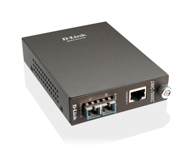 DLINK 1000BaseT to 1000BaseSX Media Converter with SC Fibre Connector (Multimode 850nm) -  550m