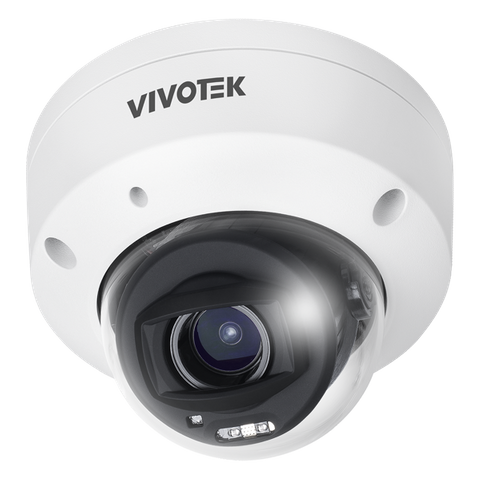 Vivotek AI Outdoor Dome, 5M 30fps, H.265/H.264/MJPEG, f2.7~13.5mm remote focal lens, D/N, IR 30m, WDR Pro, Smart VCA, Two-way audio and Alarm I/O 1/1, PoE/DC, MicroSD/SDHC/SDXC, Working Temperature: -30�C ~ 60�C (-22�F ~ 140�F)