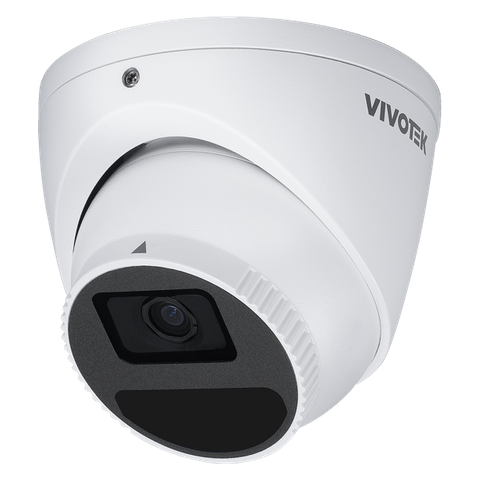 Vivotek AI Outdoor Turret, 5M 30fps, H.265/H.264/MJPEG, f2.8mm fixed focal lens, D/N, IR 30m, WDR Pro, Smart VCA, Two-way audio and Alarm I/O 1/1, PoE/DC, MicroSD/SDHC/SDXC, Working Temperature: -30� C ~ 60�C (-22�F ~ 140�F )