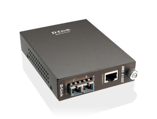 DLINK 1000BaseT to 1000BaseLX Media Converter with SC fibre Connector (Single Mode 1300nm) -  10km