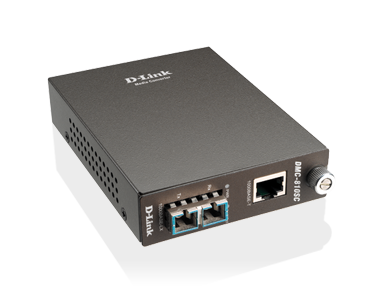 DLINK 1000BaseT to 1000BaseLX Media Converter with SC fibre Connector (Single Mode 1300nm) -  10km