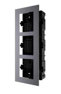 HIKVISION INTERCOM, GEN 2, ENTRY PANEL FLUSH MOUNT BOX, 3 MODULE (ACF3)