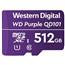 Western Digital WD Purple 512GB MicroSDXC Card 24/7 -25�C to 85�C Weather Humidity Resistant for Surveillance IP Cameras