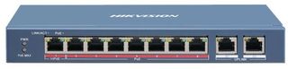 HIKVISION Switch 8 Gigabit PoE Ports, 2 x Gigabit SFP, Smart Managed, 110W