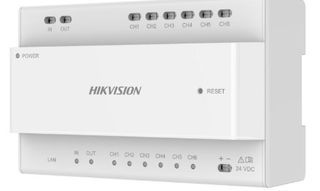 HIKVISION Intercom, GEN 2, Two-Wire Apartment Cascade/Link Distributor, 24VDC PSU, Does Not Power Intercom Devices (SPECIAL ORDER)