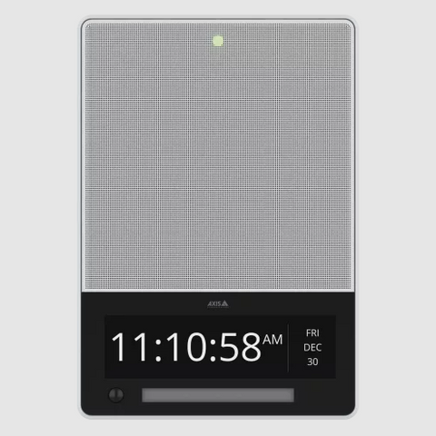 AXIS 02959-001 - AXIS C1710 Network Display Speaker (wall mounted) is an all-in-one speaker system featuring a powerful speaker, a bright color LCD display and a strobe light.