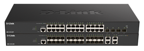 DLINK 28-Port 10 Gigabit Smart Managed Switch with 24 SFP+ ports and 4 10GBASE-T ports