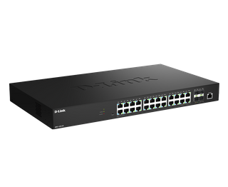 DLINK 28-Port Multi-Gigabit Smart Managed Switch with 24 2.5G ports and 4 10G SFP+ ports.