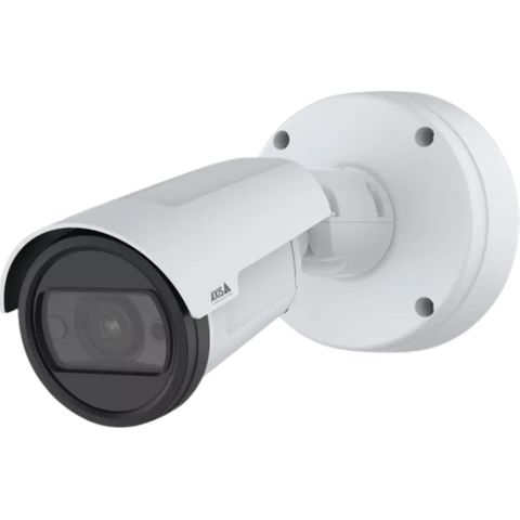 AXIS 03181-001 - 1/2.8" image sensor, outdoor fixed bullet camera, NEMA 4X, IP66, IP67 and IK10-rated, 1080p / 2 MP resolution, day/night, with Deep Learning Processing Unit (DLPU).