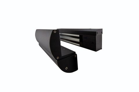 LOX L&Z Bracket BLACK for SingIe EM3500 & EM3500M with rounded covers and hidden cable path