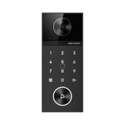 HIKVISION 4MP Villa Door Station with Keypad, 150 Degree, 2 Lock Outputs, IP65, PoE, 12VDC